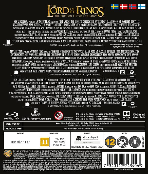 TARU SORMUSTEN HERRASTA - LORD OF THE RINGS: TRILOGY THEATRICAL CUT (3 disc) - Blu-ray TARU SORMUSTEN HERRASTA - LORD OF THE RINGS: TRILOGY THEATRICAL CUT (3 disc) - Blu-ray